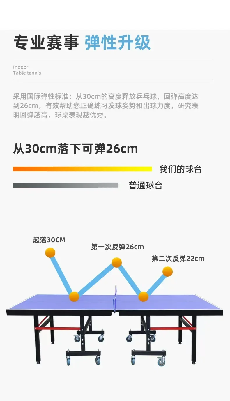 Customization Indoor Single Fo - Table Tennis Folding Table ulasan dan harga