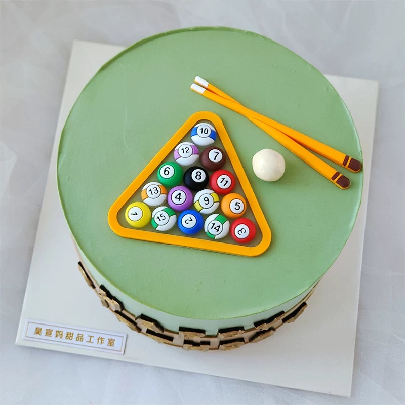 Billiard Cake Birthday Decorat - Table Tennis Market ulasan dan harga