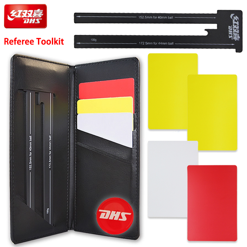 DHS Referee Kit for Table Tenn - Table Tennis Yellow Card ulasan dan harga