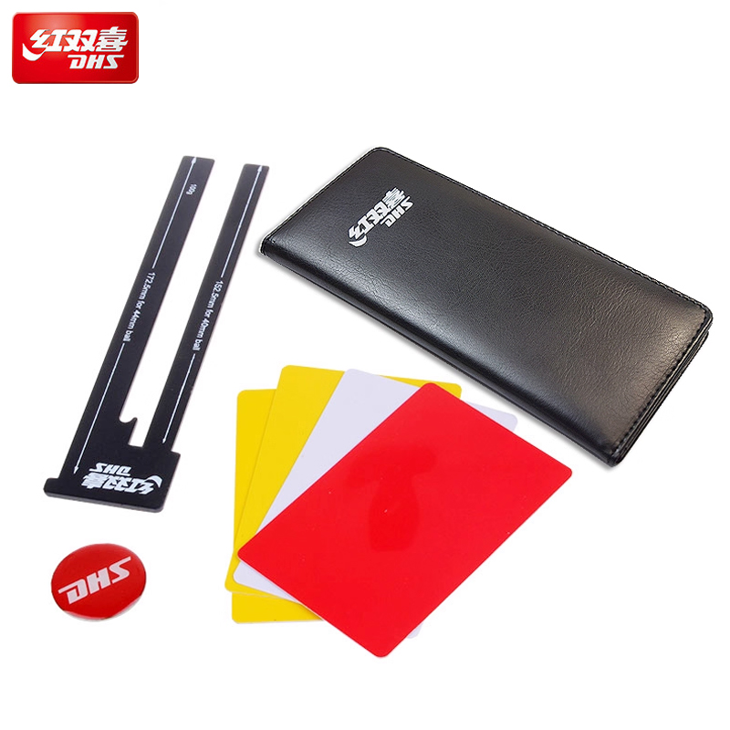 DHS Referee Kit for Table Tenn - Table Tennis Yellow Card ulasan dan harga