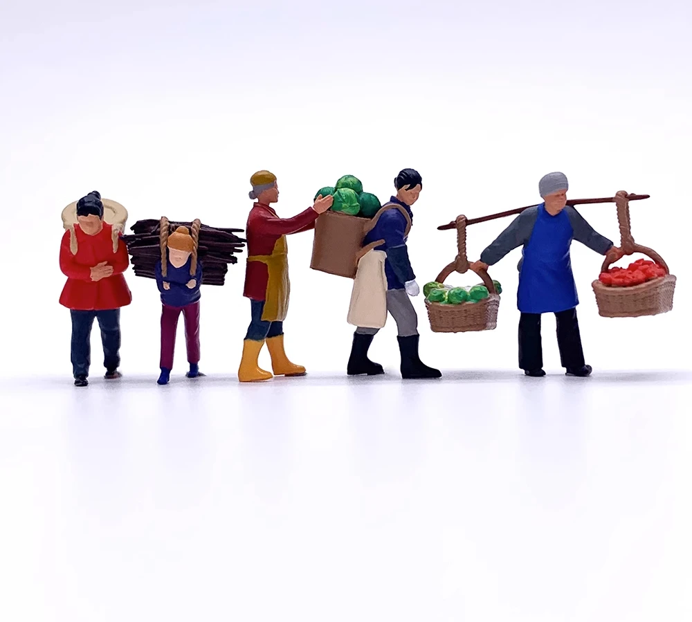 HO 1:87 Painted Figures HO Sca - Table Tennis Market ulasan dan harga
